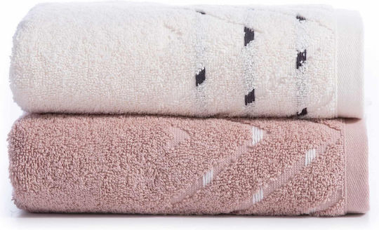 Nef-Nef Homeware Hand Towel Cheville 30x50cm Ecru Weight 500gr/m²