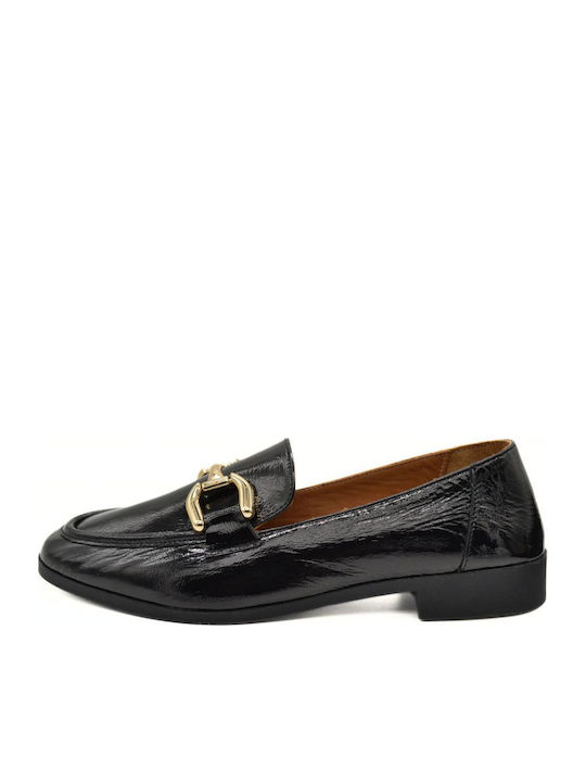 Λουστρίνι Γυναικεία Loafers σε Μαύρο Χρώμα
