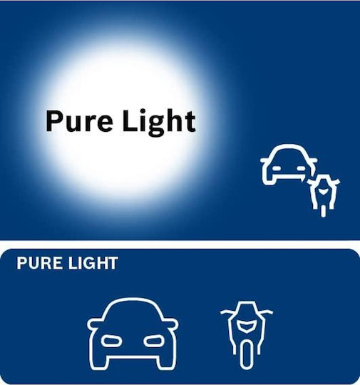 Bosch Λάμπες Αυτοκινήτου Pure Light Κίτρινο 12V 21W