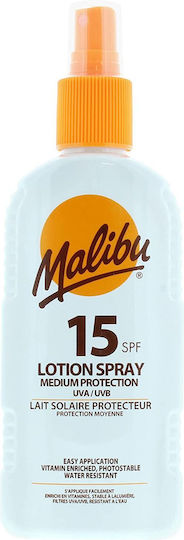 Malibu Spf15 Waterproof Spray 200ml + After Sun Gel 100ml