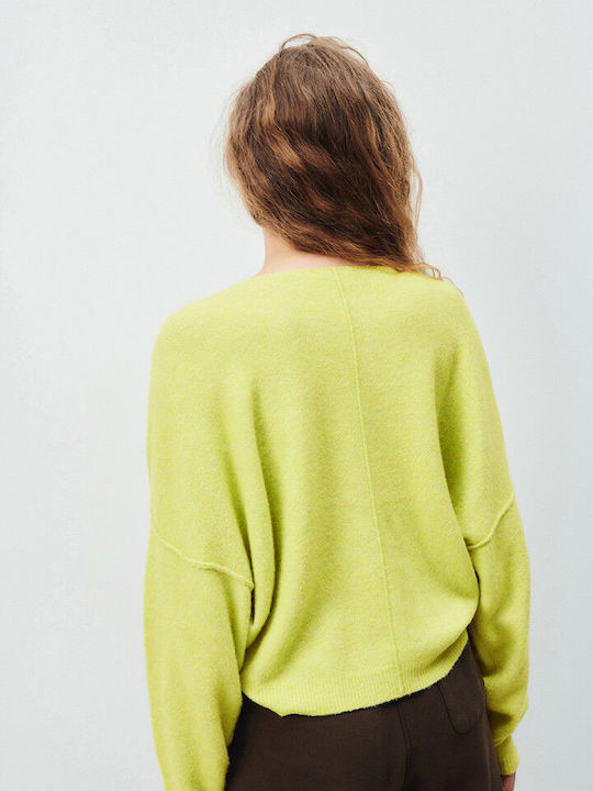 American Vintage Women's Long Sleeve Sweater Woolen Pistachio