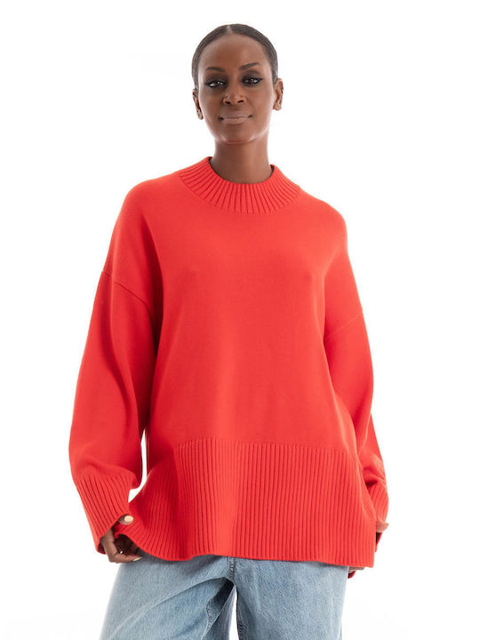 Jack & Jones Women's Sweater Red