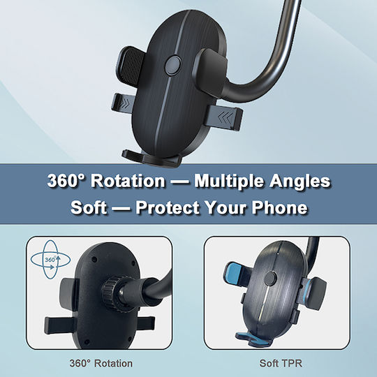 Auto Gs Car Mobile Mount with Adjustable Hooks Black