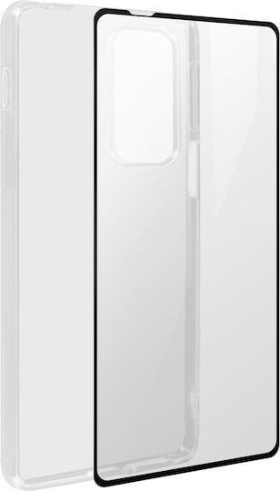 Case Motorola Edge 20 Pro Silicone Soft Tempered Glass Black