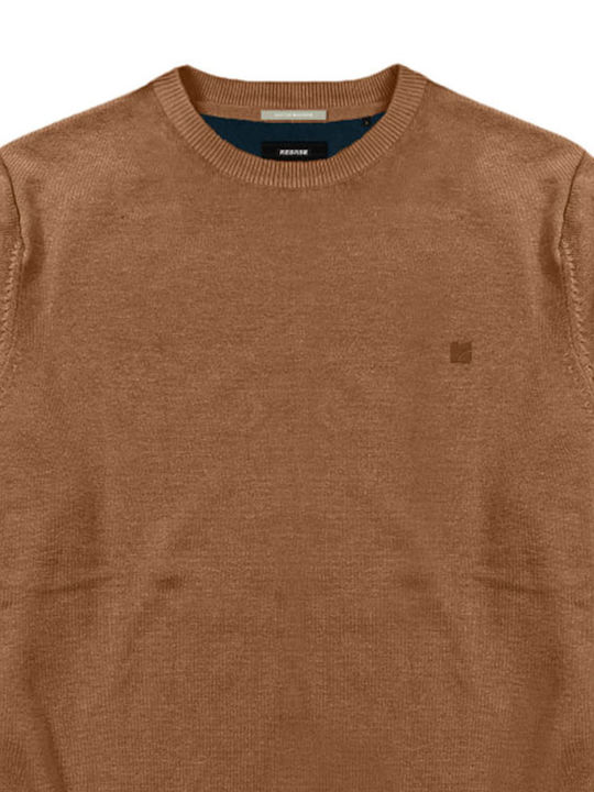 Rebase Herren Langarmshirt Caramel Melange