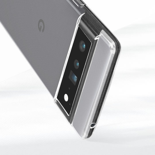 Hülle Google Pixel 6 Pro Silikon Weiches Gehärtetes Glas Schwarz