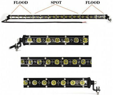 Bară LED Auto 90W Super Slim 35 mm 12/24V 7650 Lumeni 31"/79cm Combo Beam B18-90W