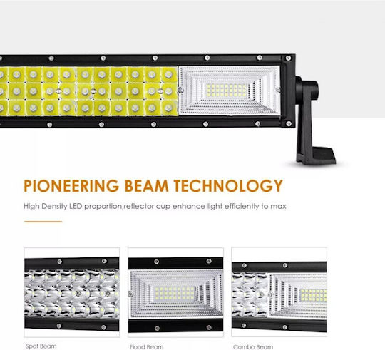 Curved Auto LED Bar 216W LED 3 Rows 12V-24V 15120 Lumens 13.5″/34.2 Cm Combo Beam 12/60 Degree