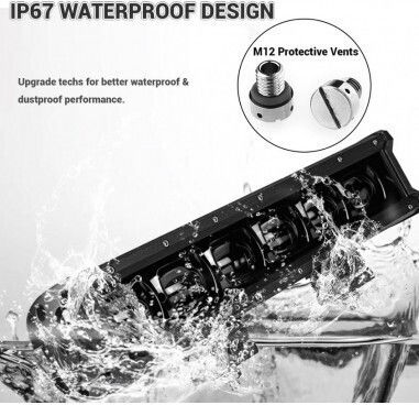 LED-Leiste Auto 90W 6D 12V-24V 9720 Lumen 21"/53,5 cm