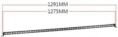 Bară LED Auto 144W Super Slim 35 mm 12/24V 12240 Lumeni 50"/128cm Combo Beam B18-144W