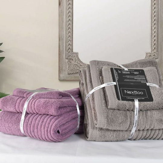 Homeline Geschirrtuch 5005 50x90εκ. Mauve Gewicht 600gr/m²