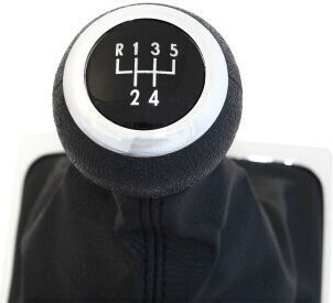 Buton schimbător de viteze cu manșon pentru Volkswagen Passat Negru 2005-2011
