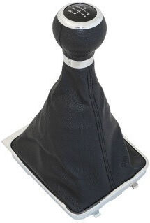Buton schimbător de viteze cu manșon pentru Volkswagen Passat Negru 2005-2011