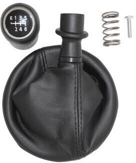 Gear Shift Knob with Boot for Volkswagen Transporter / T5 / T6 Black 2003-2015