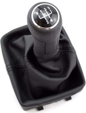 Topran Buton schimbător viteze cu mâner pentru Volkswagen Polo 2001-2009 Negru