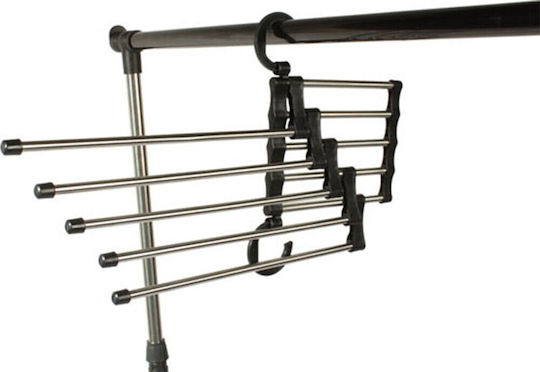 ikonka Wardrobe Hanger for Pants Metallic KX9078 1pcs