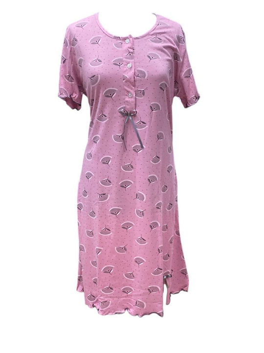 Nina Club Winter Cotton Women's Nightdress Rotten Apple