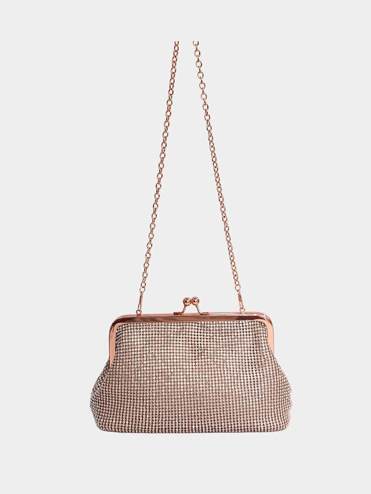 Chris Borsa Women's Bag Shoulder Pink Gold