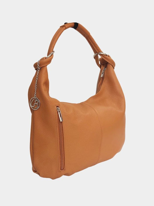 Chris Borsa Leather Women's Bag Shoulder Tabac Brown