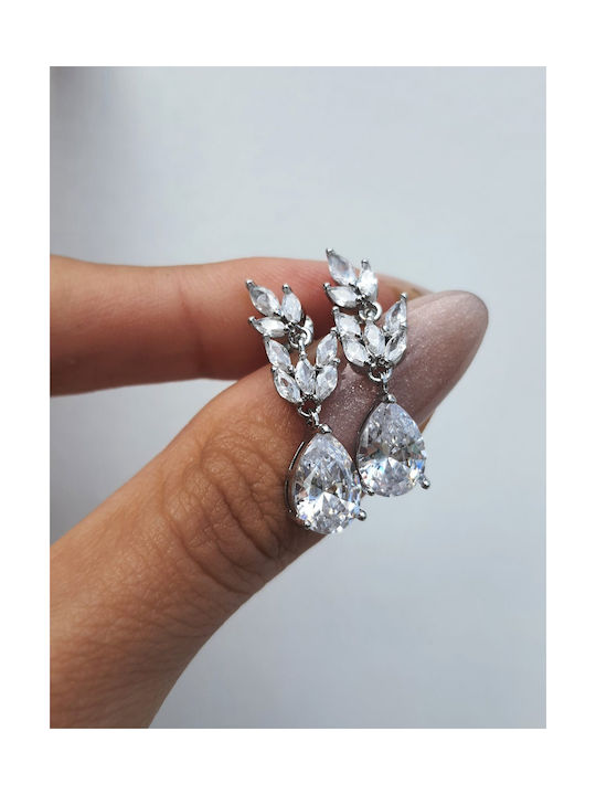 Naya Jewelry Einzelner Ohrring Hängend mit Steinen