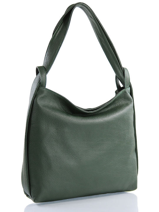 Passaggio Leather Leather Women's Bag Backpack Green