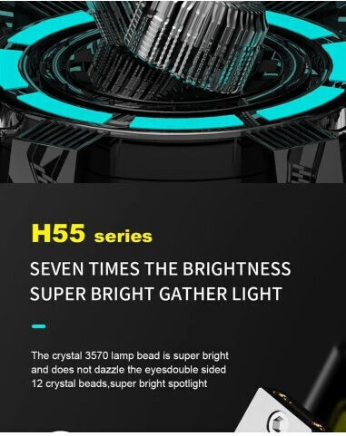 Set de 2 H7 H55 Canbus LED 55W 6000K 11.000 Lm 12V