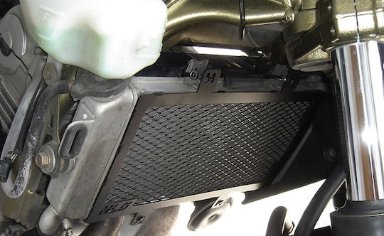 Moto Discovery Motorcycle Radiator Protector Kawasaki ER6-n Black