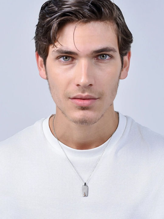 Luca Barra Halskette aus Stahl Luca Barra Halskette aus Stahl