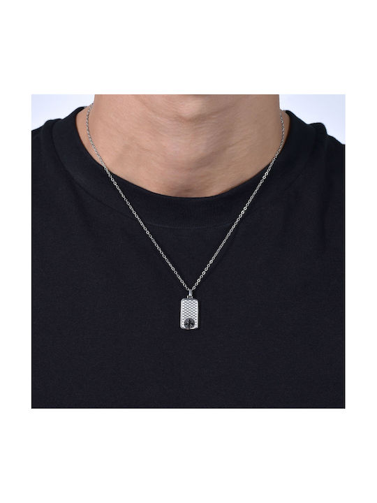 Luca Barra Necklace from Steel