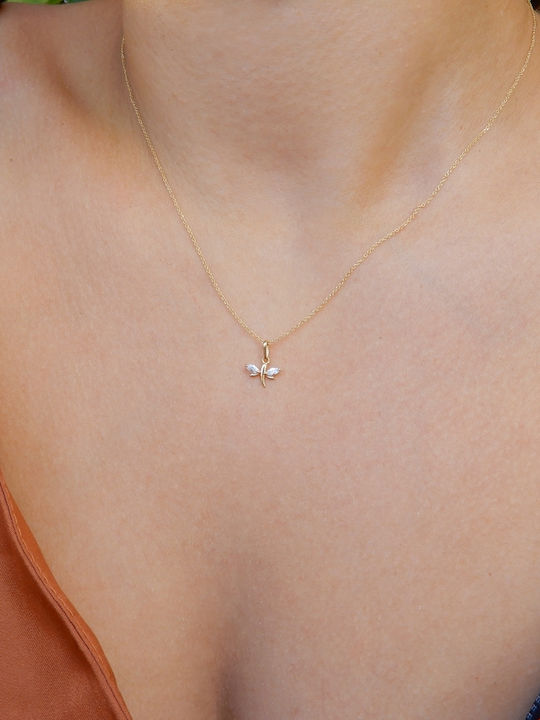 Polytimo Charm aus Gold 14K mit Zirkon