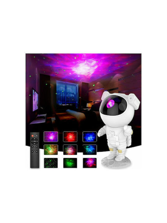 Led Rotating Kids Projector Lamp with Star Projection White