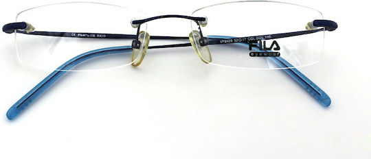 FILA Männlich Metallisch Brillenrahmen Blau VF8429 SC1