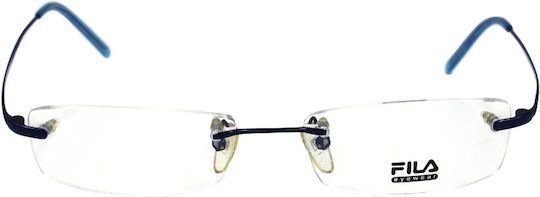 FILA Männlich Metallisch Brillenrahmen Blau VF8429 SC1