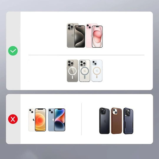 Ugreen MagSafe Θήκη Καρτών σε Μαύρο χρώμα