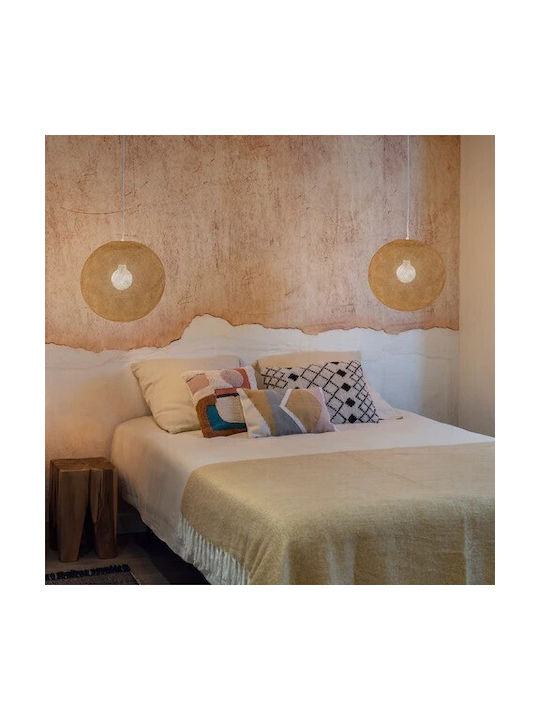 La Case de Cousin Paul Kids Single Ceiling Light E27 Globe Sable Beige 250W 38cm