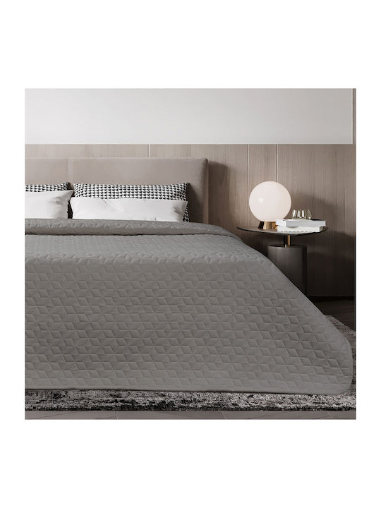 Adam Home Viva Coverlet Queen Size Microfiber Grey 220x240cm