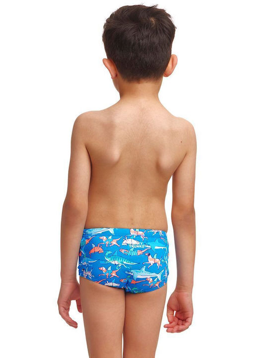 Funky Trunks Fin Swimming Kids Swimwear Swim Briefs Blue