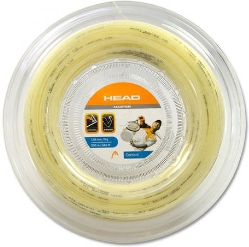 Head Master Tennis Racket String White Φ1.28mm
