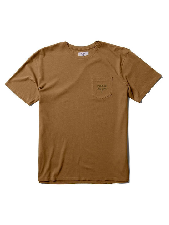 Vissla Men's Short Sleeve T-shirt Brown