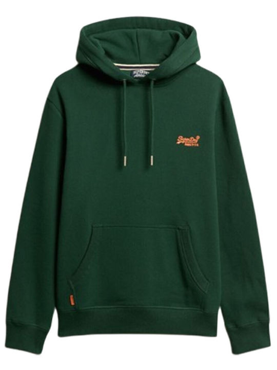 D1 Ovin Sweatshirt with Hood Enamel Green