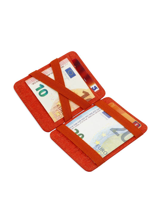 Δερμάτινο Ανδρικό Πορτοφόλι με RFID Πορτοκαλί