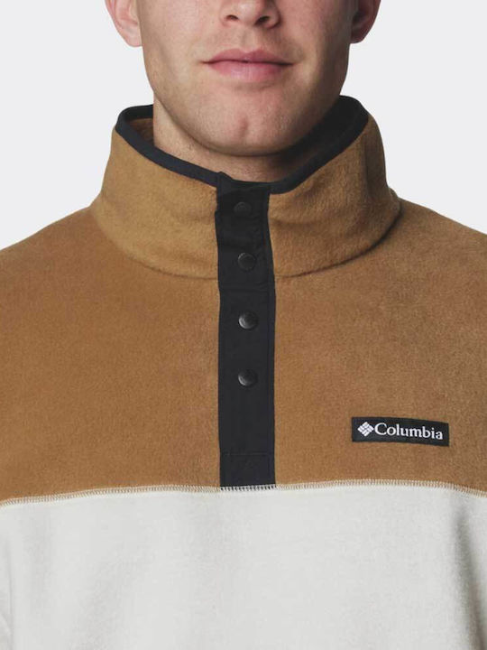 Steens Mountain Half Snap Ii T-shirt Beige