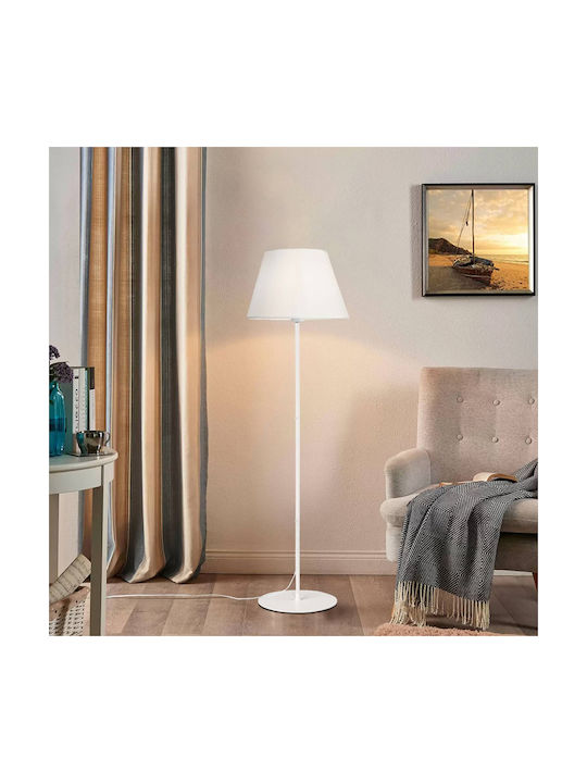 Pakketo Lumider Floor Lamp H152xW35cm. with Socket for Bulb E27 White