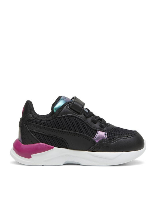 X-Ray Speed Lite Kids Sports Shoes Running with Hoop & Loop Closure Black