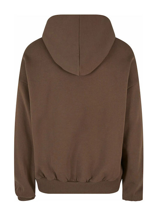 Karl Kani Herren Sweatshirt mit Kapuze und Taschen Dark Brown