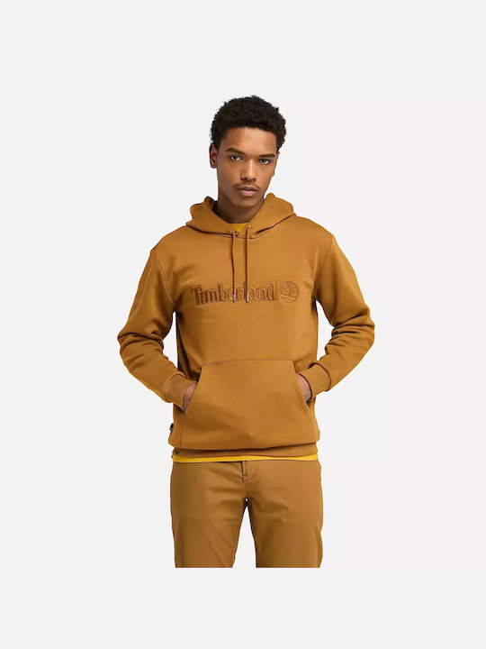 Timberland Herren Sweatshirt mit Kapuze und Taschen Mustard