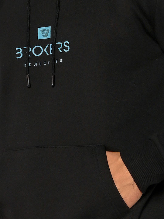 Sweatshirt with Hood Black