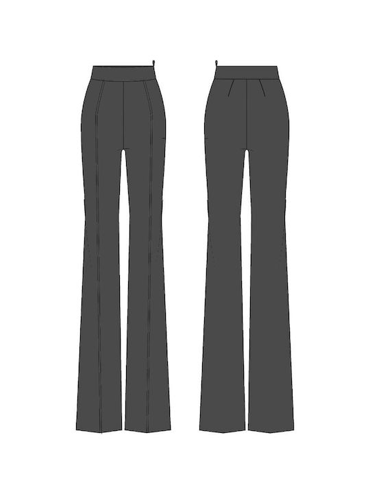 Damen Stoff Hose Black