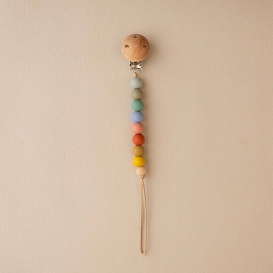 Nok Nok Pacifiers Accessories Clip from Wood Polychrome