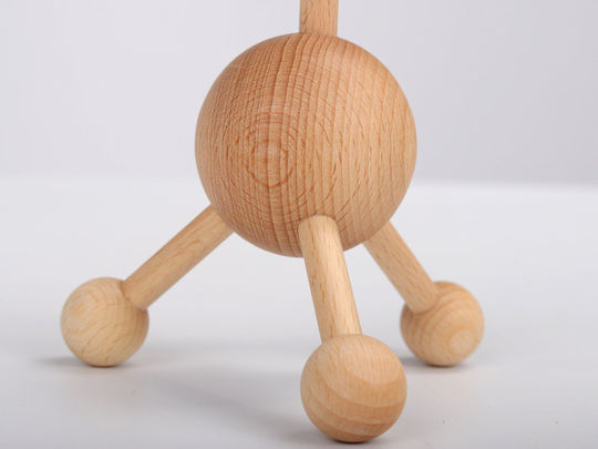 Set aus Holz-Massagewerkzeugen Roller Triggerpunkt Habys